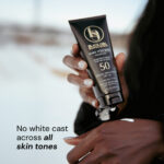 BGS Kids SPF 50 worn on deep to medium skin tones – no white cast sunscreen for kids of color