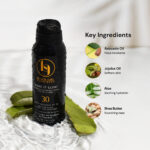Make It Hybrid™ SPF 50 ingredients – mineral and synthetic sunscreen formula for dark skin tones