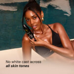 Make It Hybrid™ SPF 50 worn on deep to medium melanin-rich skin – no white cast proven