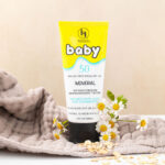 Model wearing BGS Vanilla Crème SPF 30 – creamy sunscreen lifestyle shot for melanin-rich skin