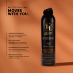 BGS Active Sport Sunscreen Spray SPF 50 – sweat-resistant reef-safe sunscreen for melanin-rich skin